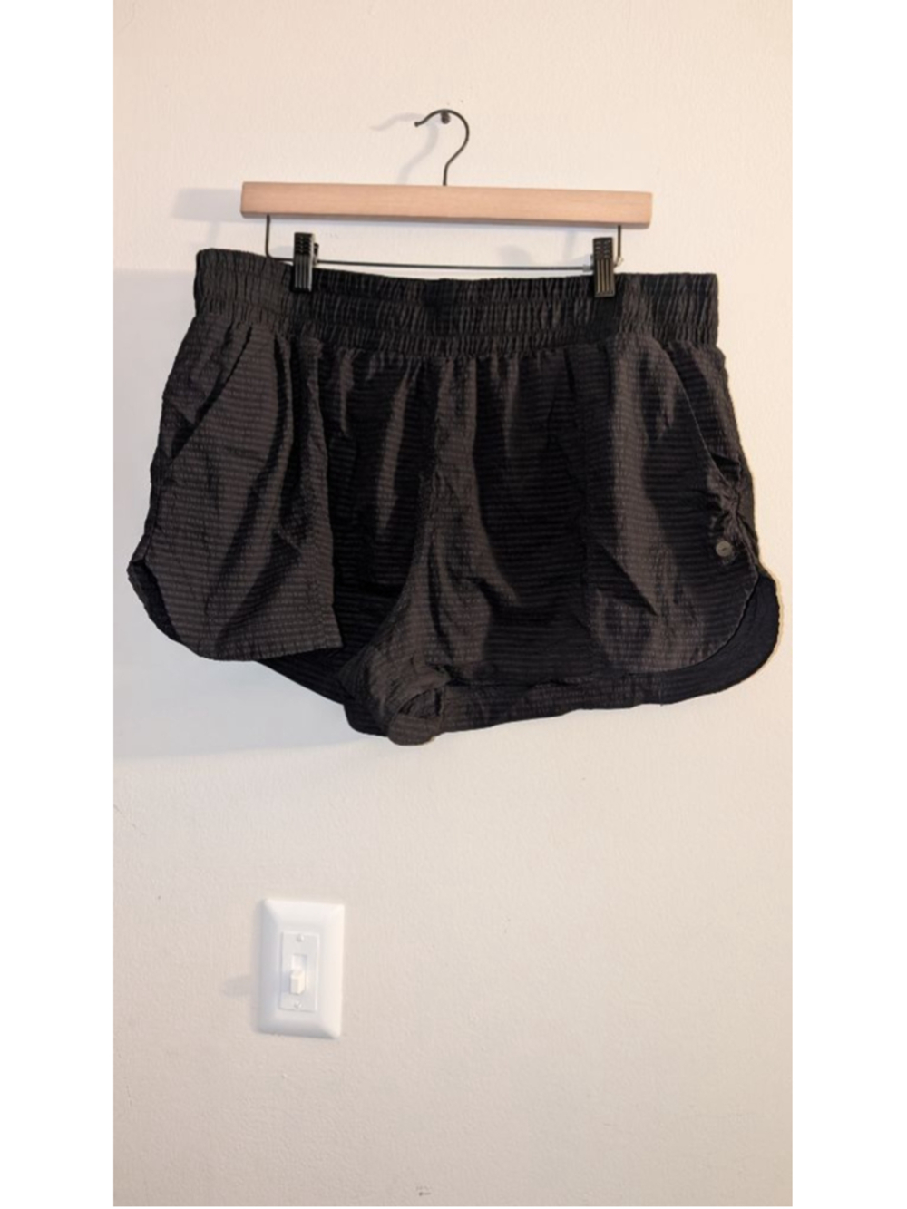 Avia Black Athletic Shorts Plus Size XL,womens